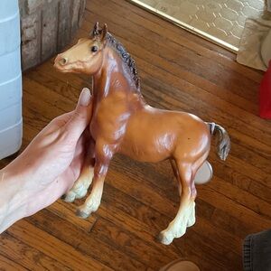 Brown and Cream Horse Figurine
